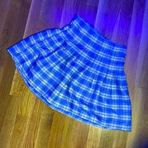 Plaid BLUE skirt